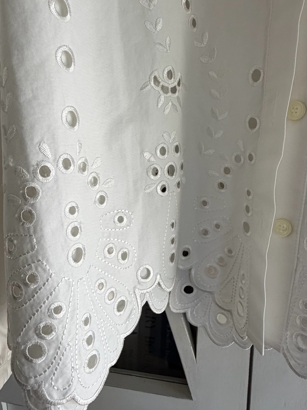 Ted Baker White Blouse with Eyelet - Picture 7 of 7